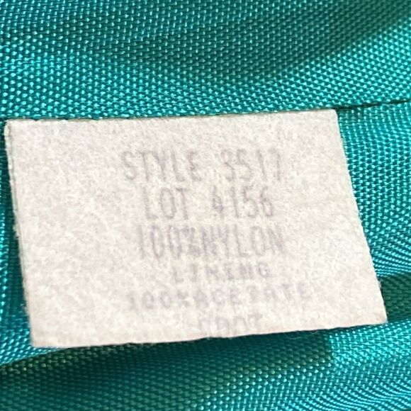 Vintage Nah Nah Collection Women’s Teal Sequin Emerald Turquíes Blazer Size 12 - Picture 12 of 12